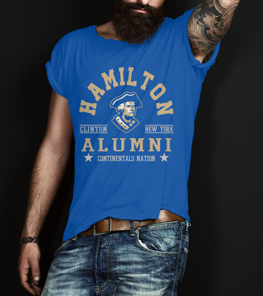 Hamilton Alumni Clinton New York Continentals Nation T-Shirt