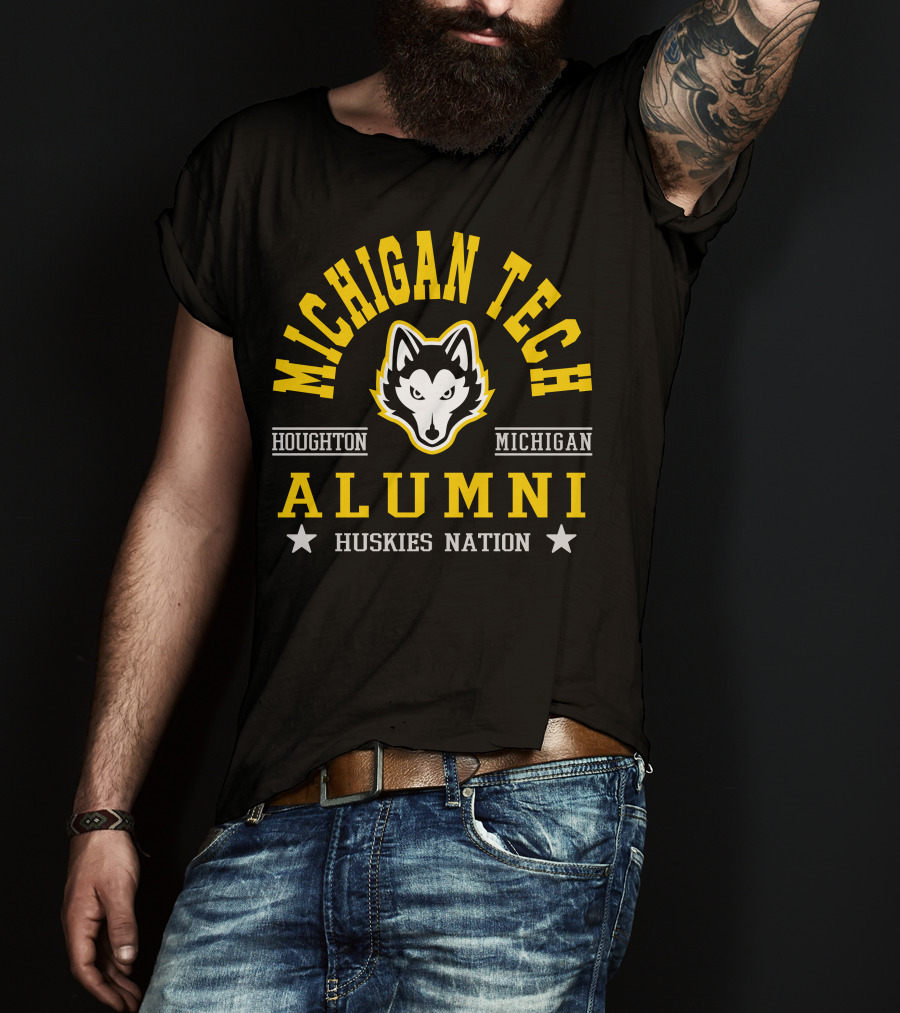 Michigan Tech Alumni Houghton Michigan Huskies Nation T-Shirt