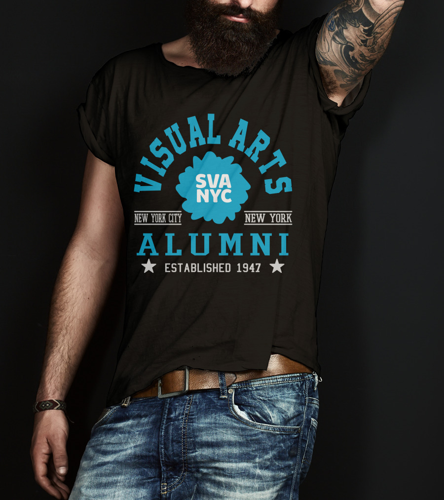 SVA NYC Visual Arts Alumni New York City Established 1947 T-Shirt