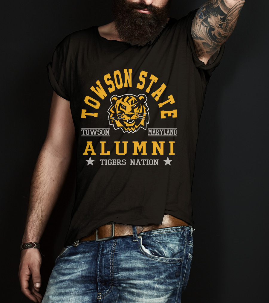 Towson State Maryland Alumni Tigers Nation T-Shirt