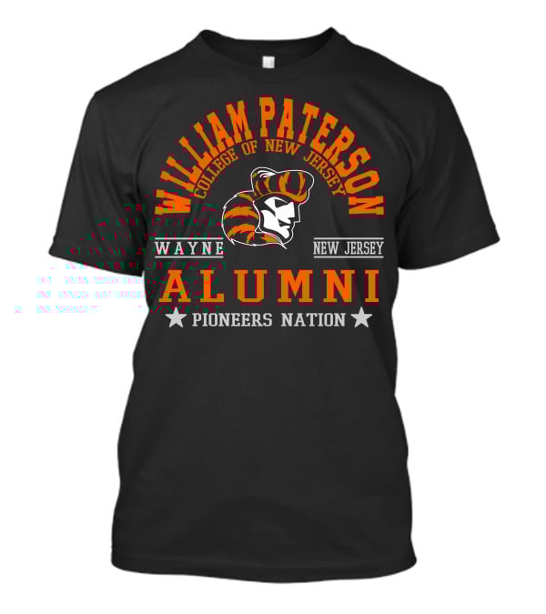 William Paterson College Of New Jersey Alumni Wayne Pioneers Nation T-Shirt