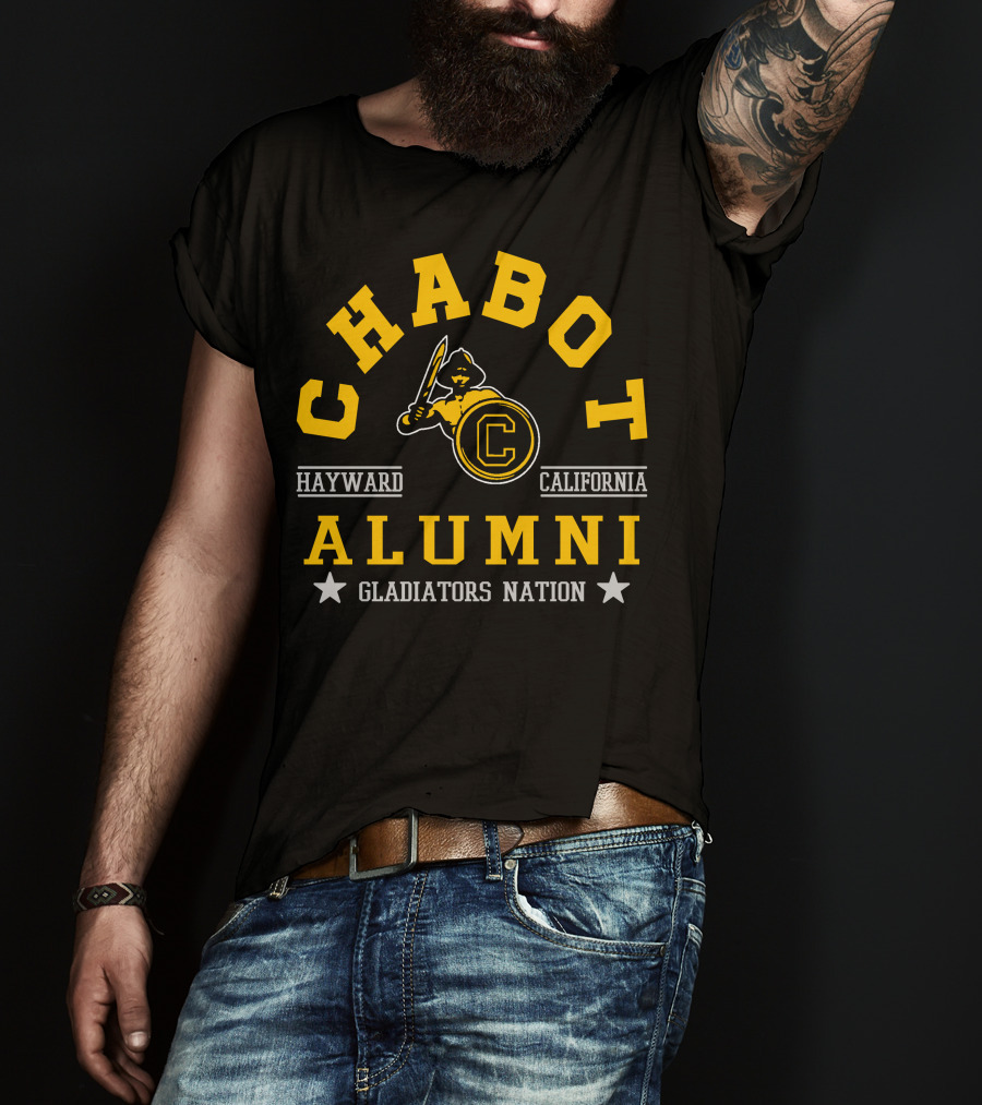 Chabot College Alumni Hayward California Gladiators Nation T-Shirt