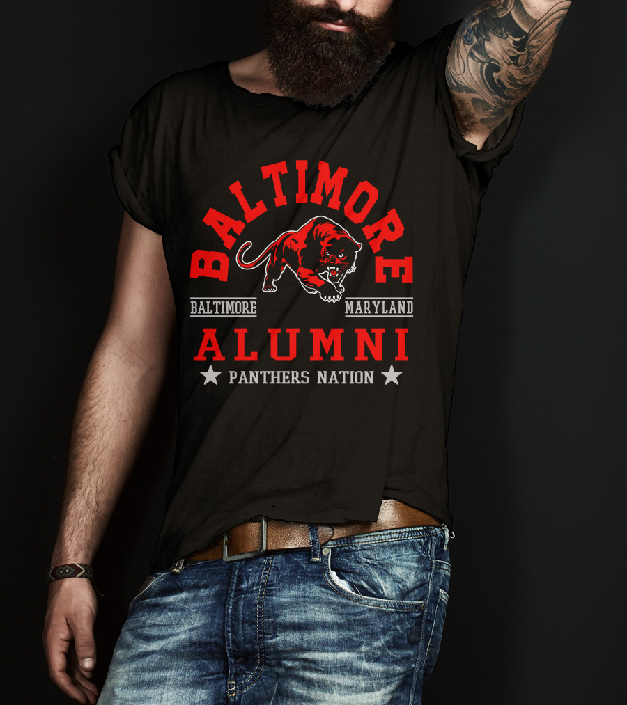 Baltimore Maryland Alumni Panthers Nation T-Shirt