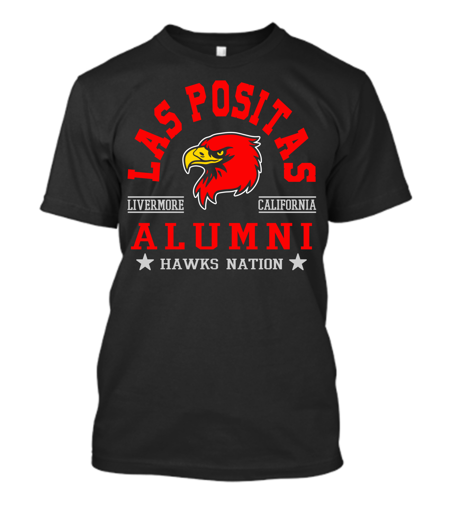 Las Positas College Livermore California Alumni Hawks Nation T-Shirt