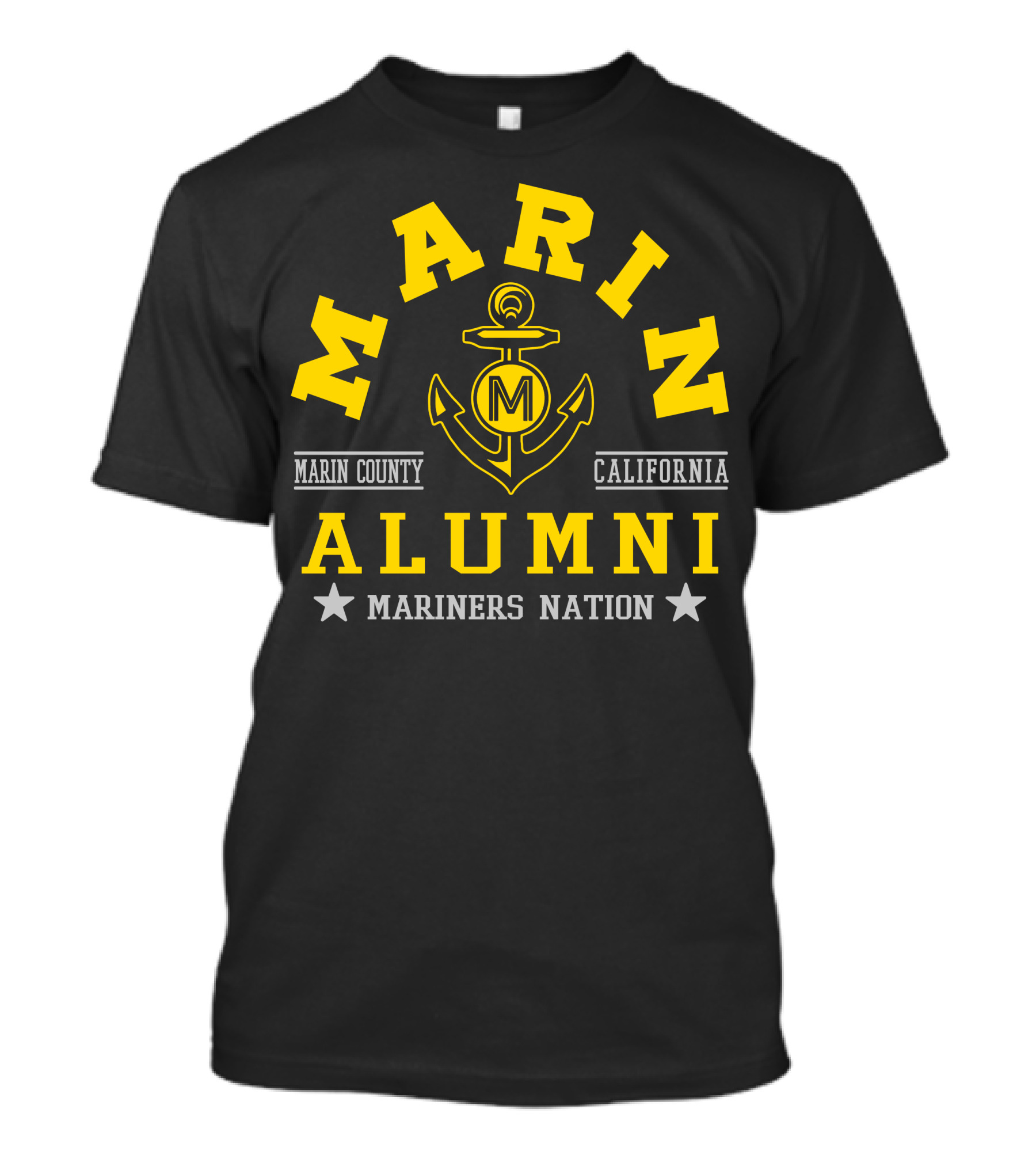 Marin County California Alumni Mariners Nation T-Shirt