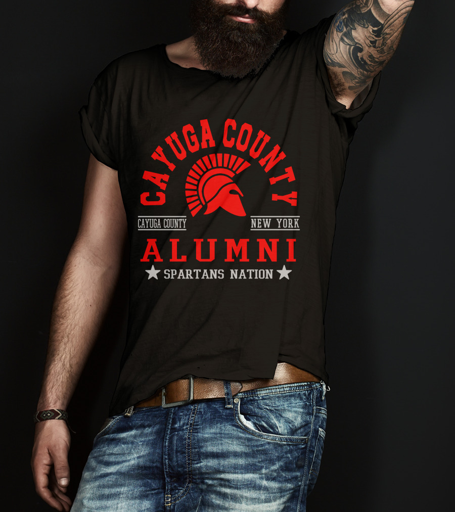 Cayuga County Alumni Spartans Nation New York T-Shirt