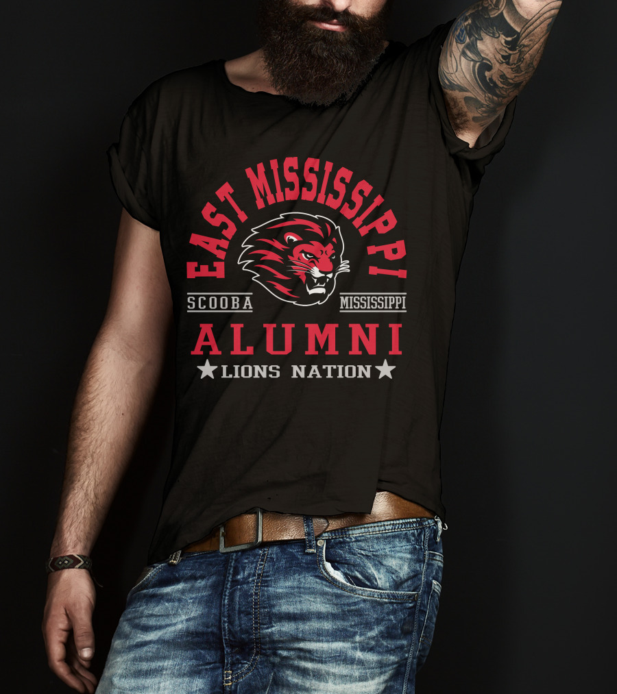 East Mississippi Alumni Lions Nation Scooba Mississippi T-Shirt