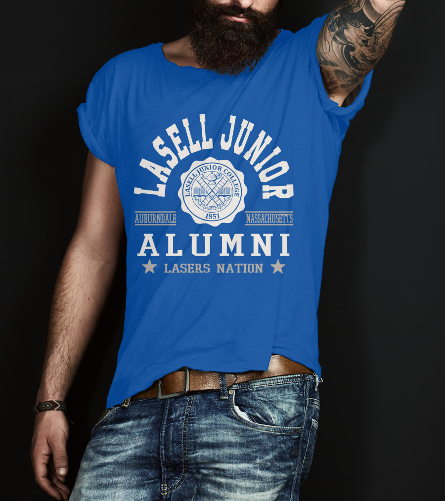 Lasell Junior College Auburndale Massachusetts Alumni Lasers Nation 1851 T-Shirt