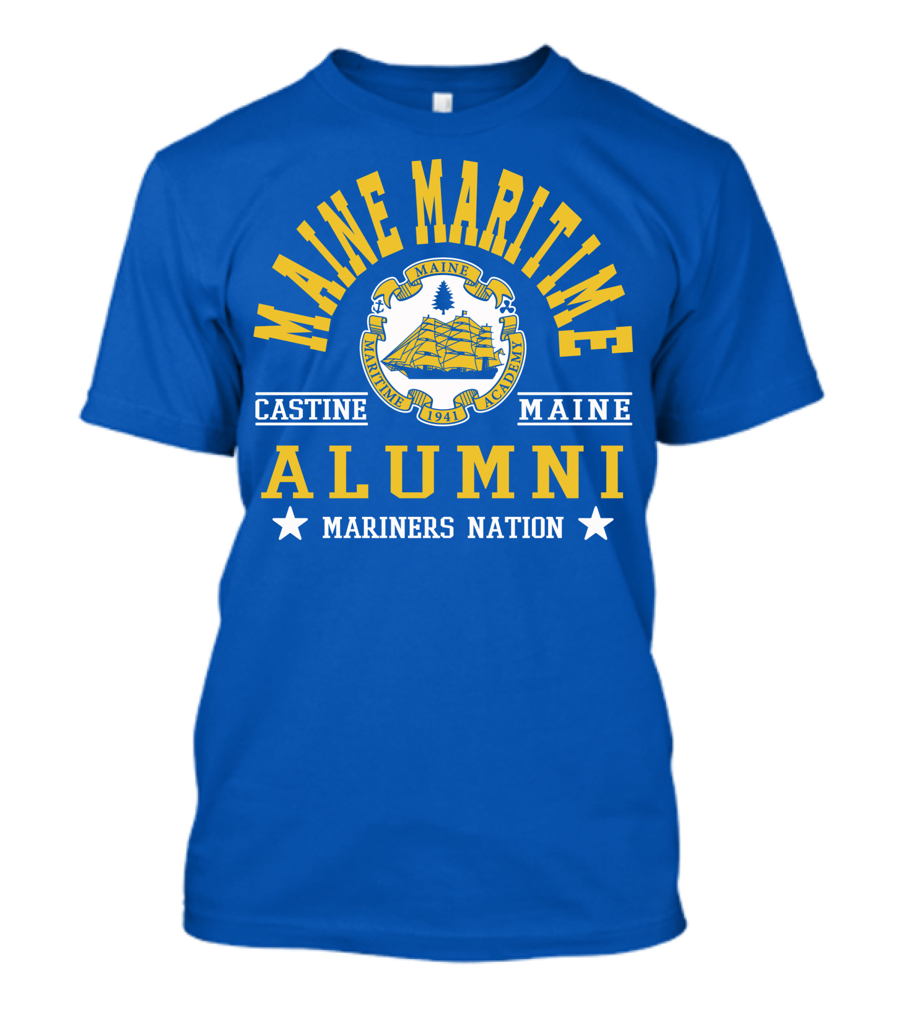 Maine Maritime Academy Castine Alumni Mariners Nation T-Shirt