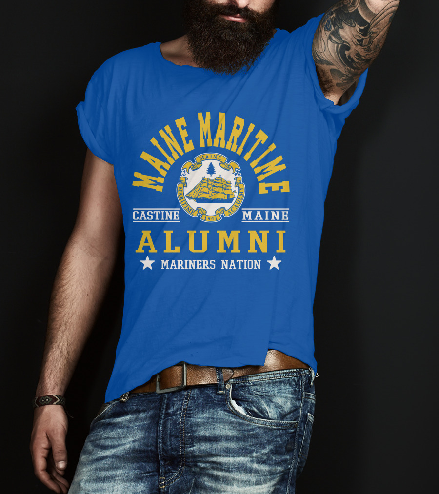 Maine Maritime Academy Castine Alumni Mariners Nation T-Shirt