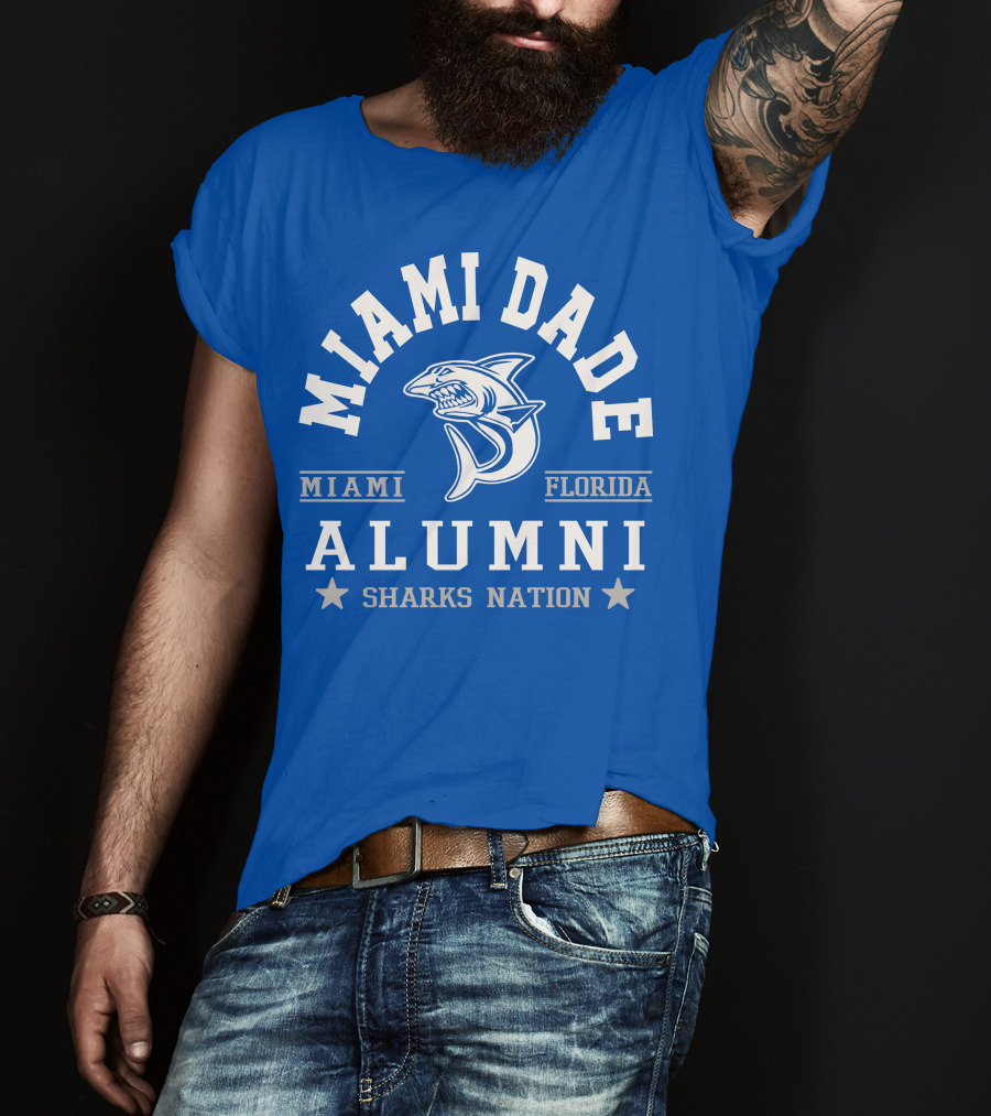 Miami Dade Florida Alumni Sharks Nation T-Shirt