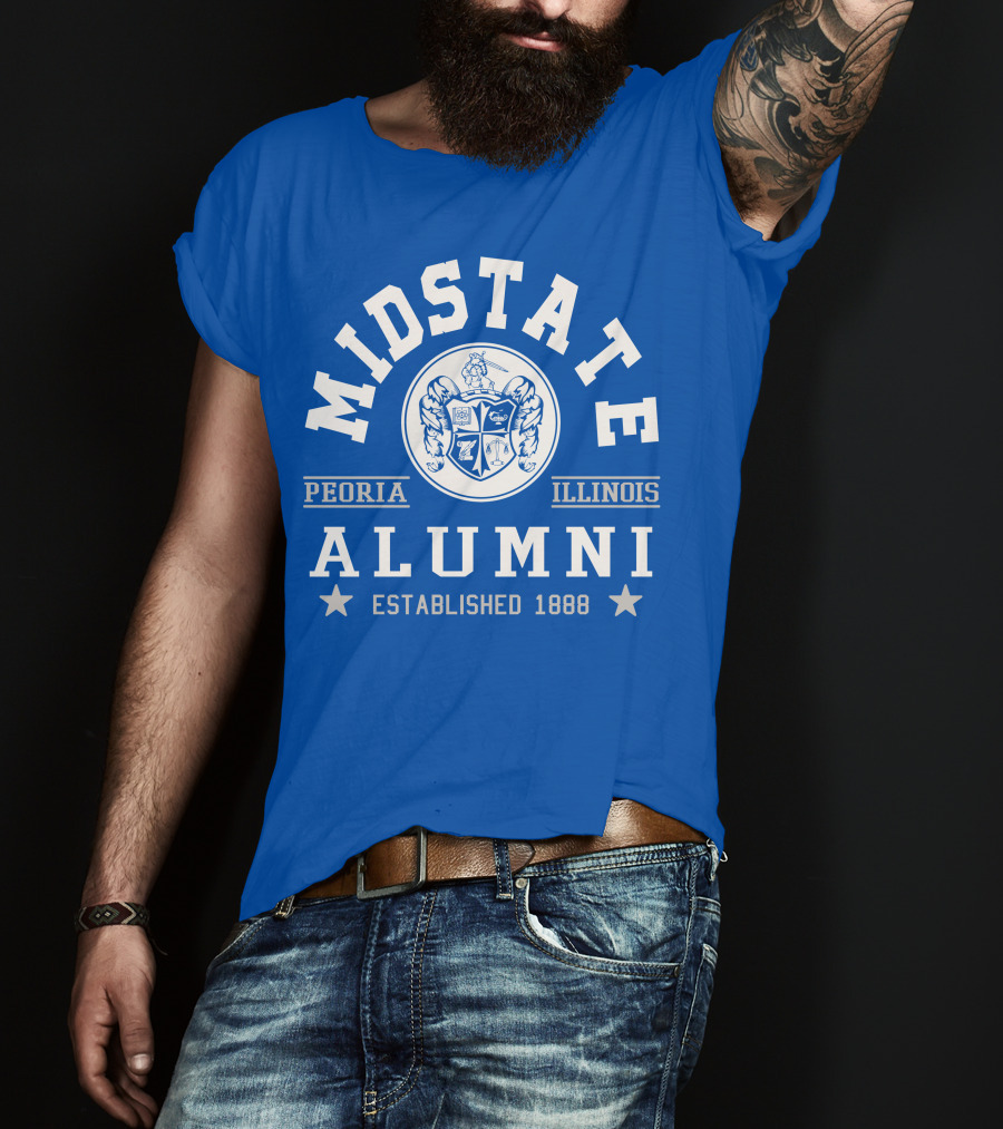 Midstate College Alumni Peoria Illinois Established 1888 T-Shirt