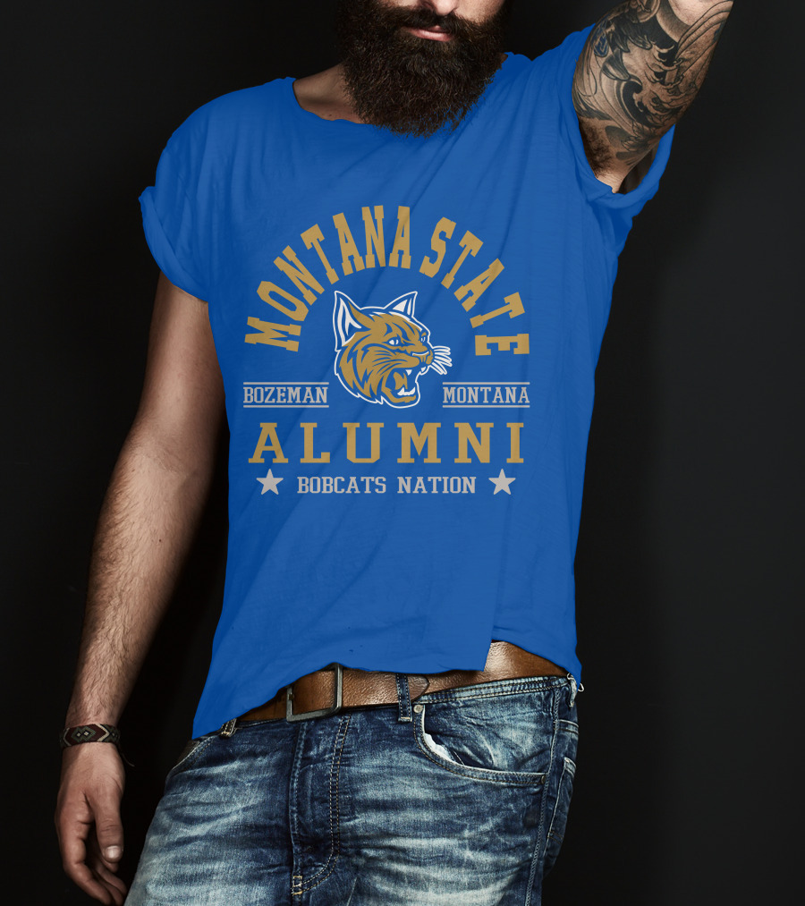 Montana State Alumni Bozeman Montana Bobcats Nation T-Shirt
