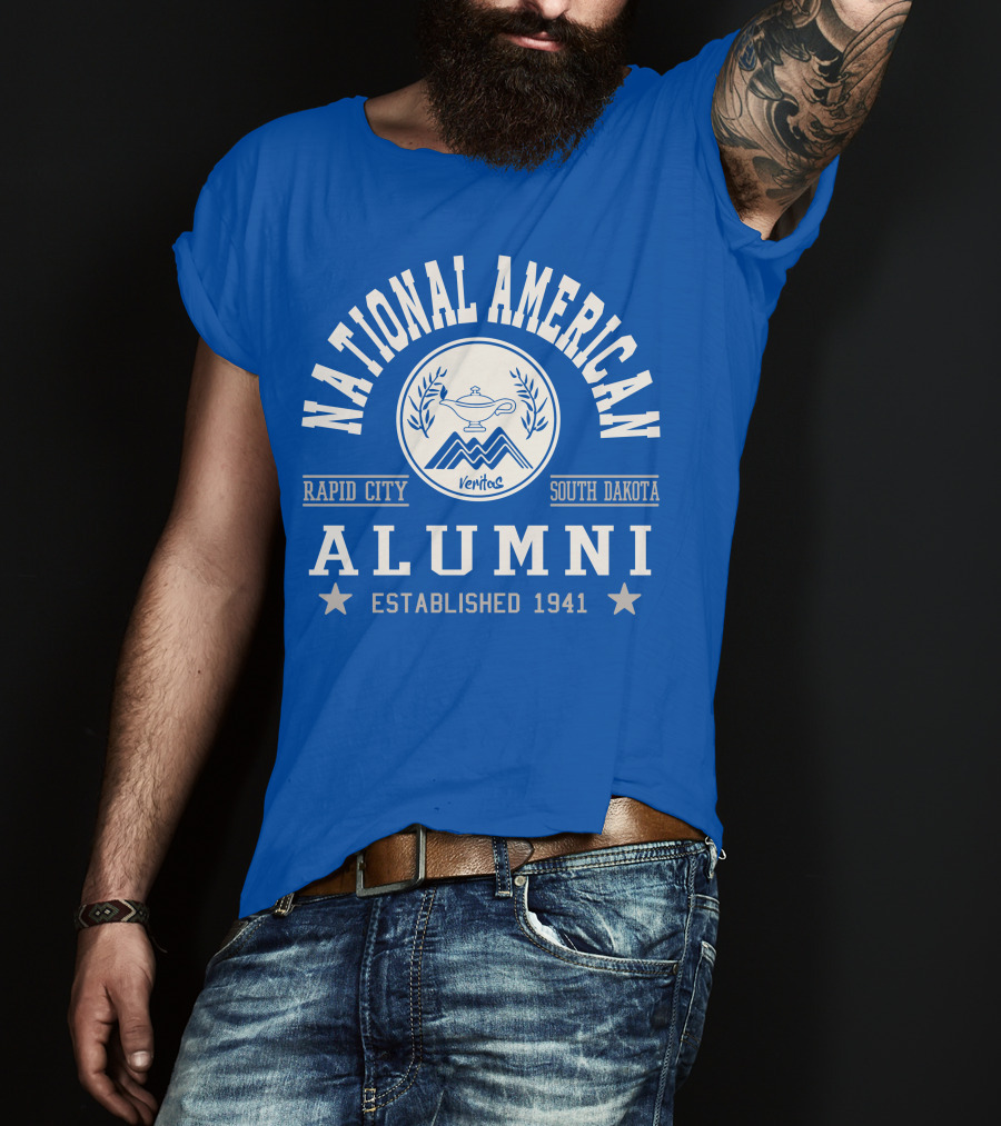 National American University Alumni Rapid City South Dakota Established 1941 T-Shirt