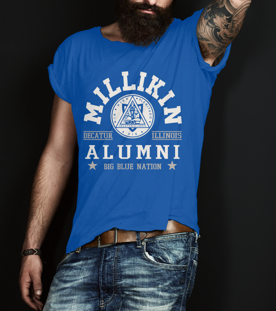 Millikin Alumni Decatur Illinois Big Blue Nation T-Shirt