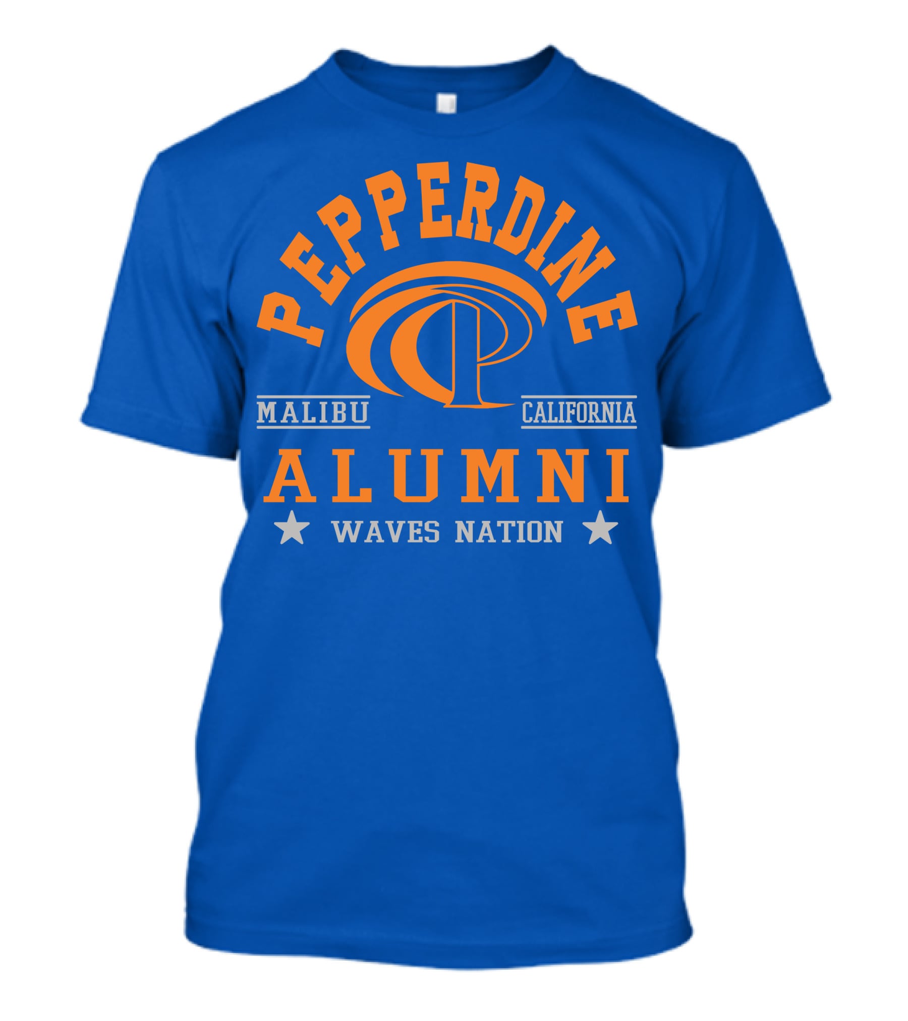 Pepperdine Alumni Waves Nation Malibu California T-Shirt