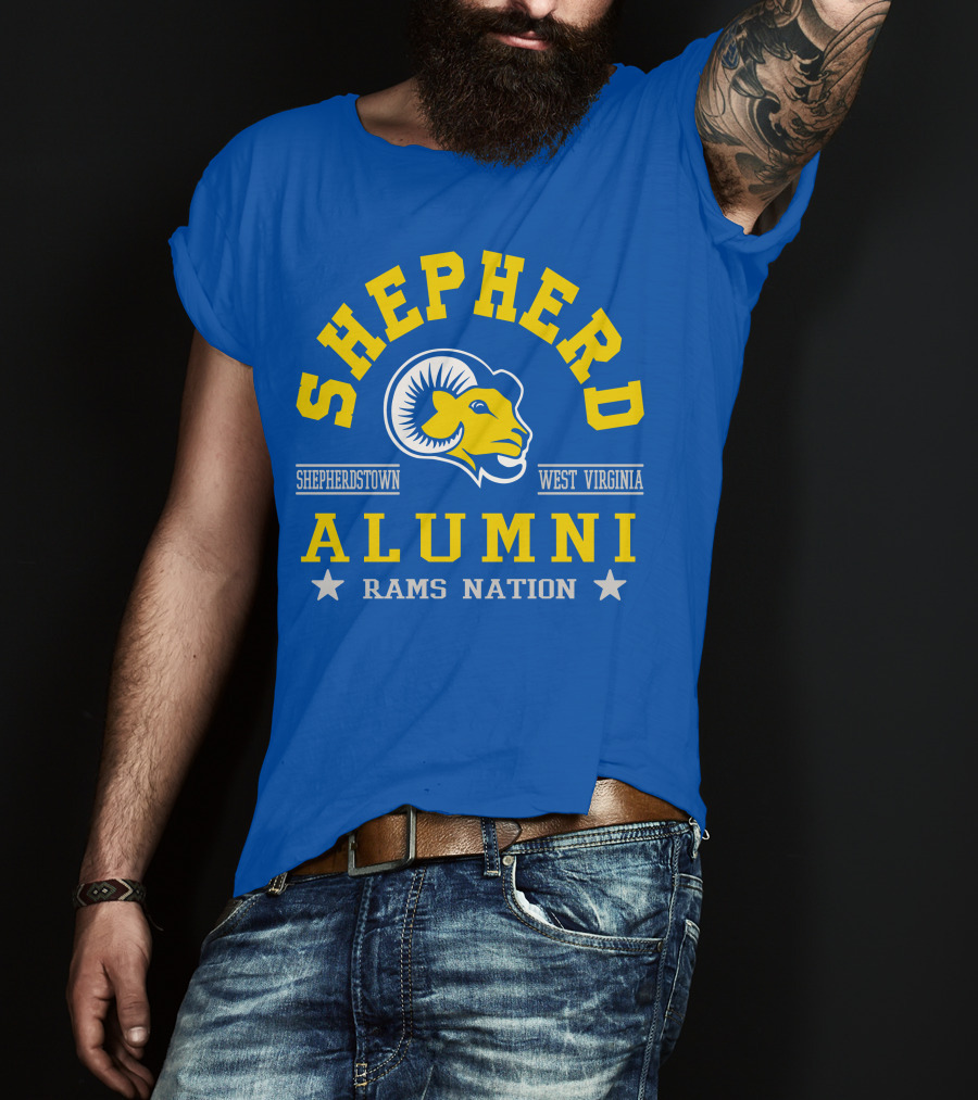Shepherd Alumni Shepherdstown West Virginia Rams Nation T-Shirt