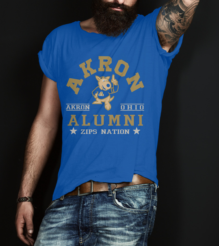 Akron Ohio Alumni Zips Nation T-Shirt