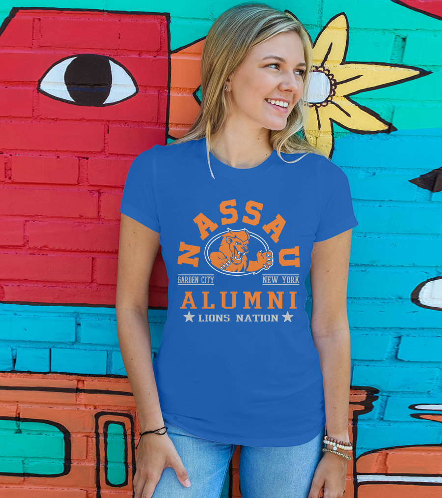Nassau Garden City New York Alumni Lions Nation T-Shirt
