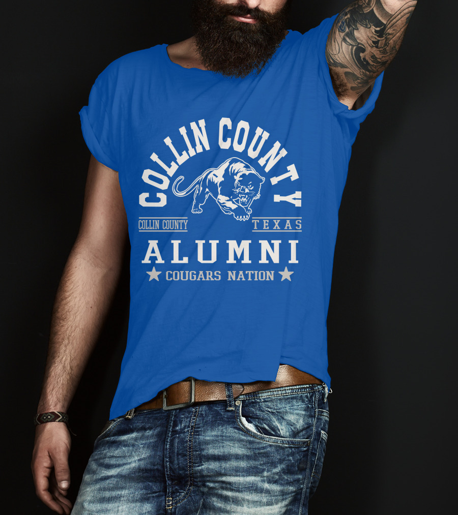 Collin County Texas Alumni Cougars Nation T-Shirt