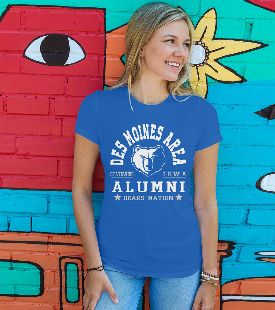 Des Moines Area Statewide Iowa Alumni Bears Nation T-Shirt