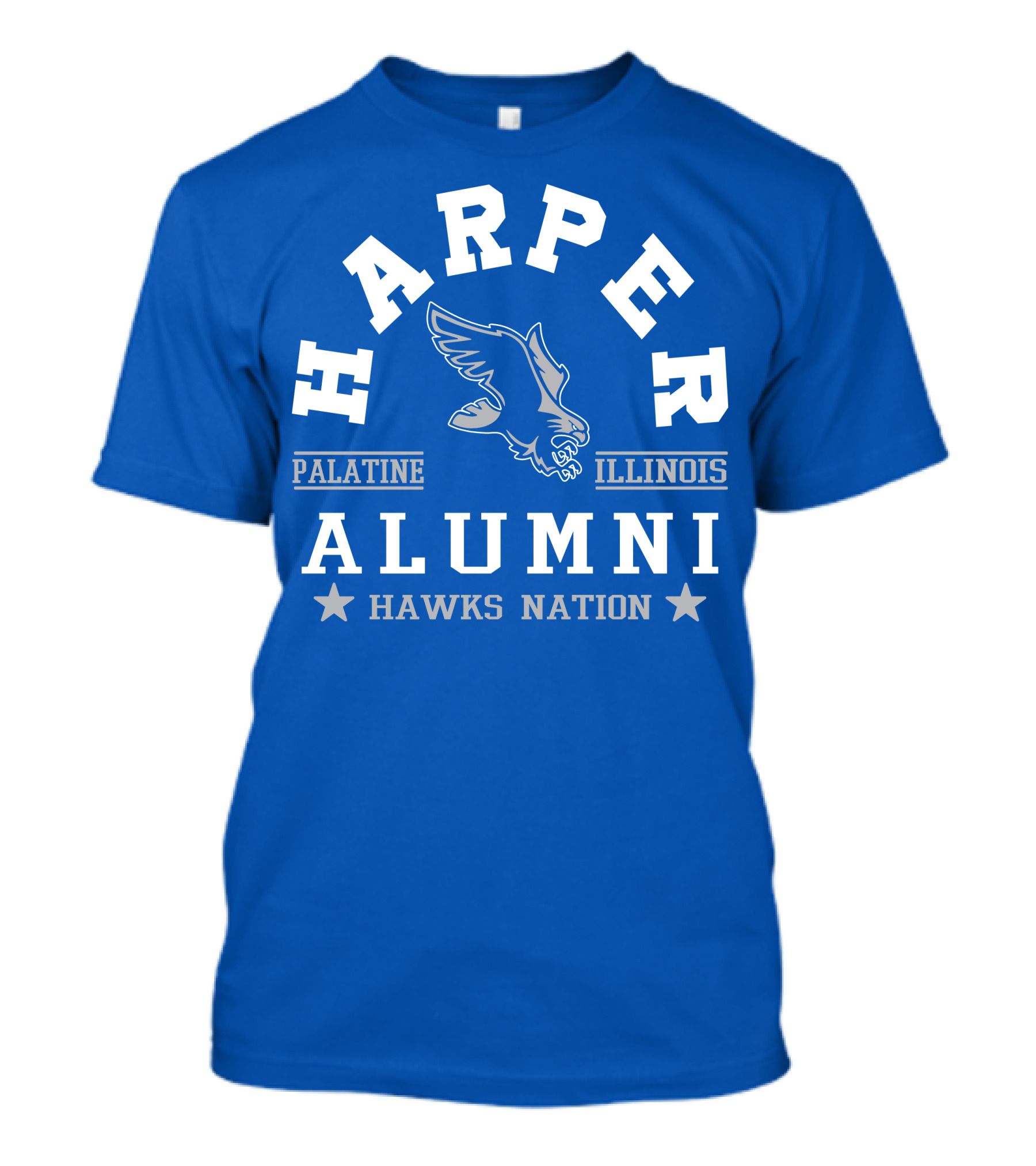 Harper College Alumni Hawks Nation Palatine Illinois T-Shirt