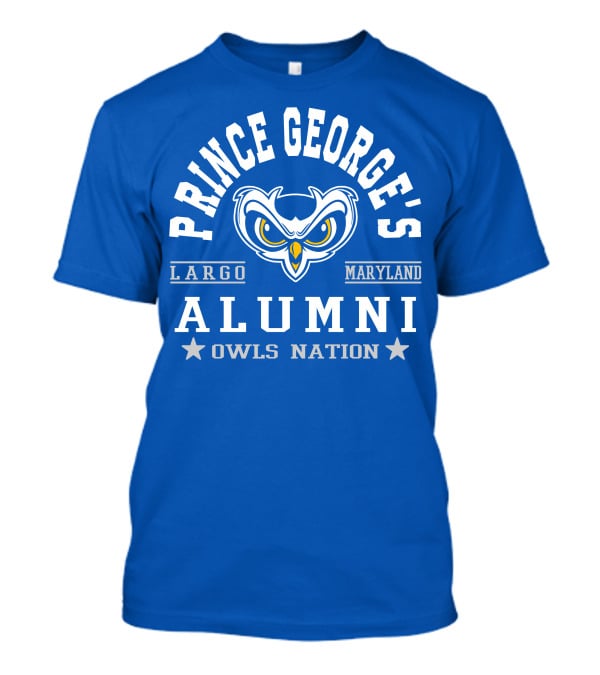Prince George's College Alumni Owls Nation Largo Maryland T-Shirt