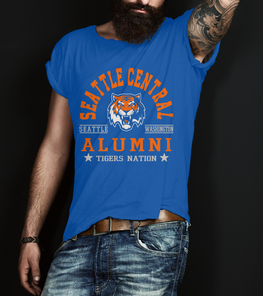 Seattle Central Alumni Washington Tigers Nation T-Shirt
