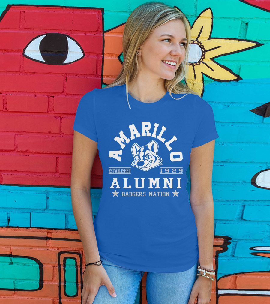 Amarillo Alumni Badgers Nation Established 1929 T-Shirt
