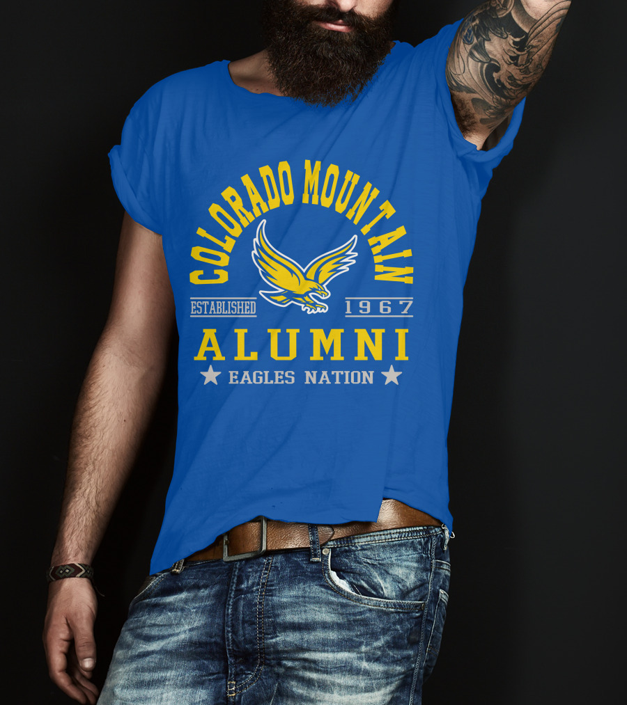 Colorado Mountain Established 1967 Alumni Eagles Nation T-Shirt