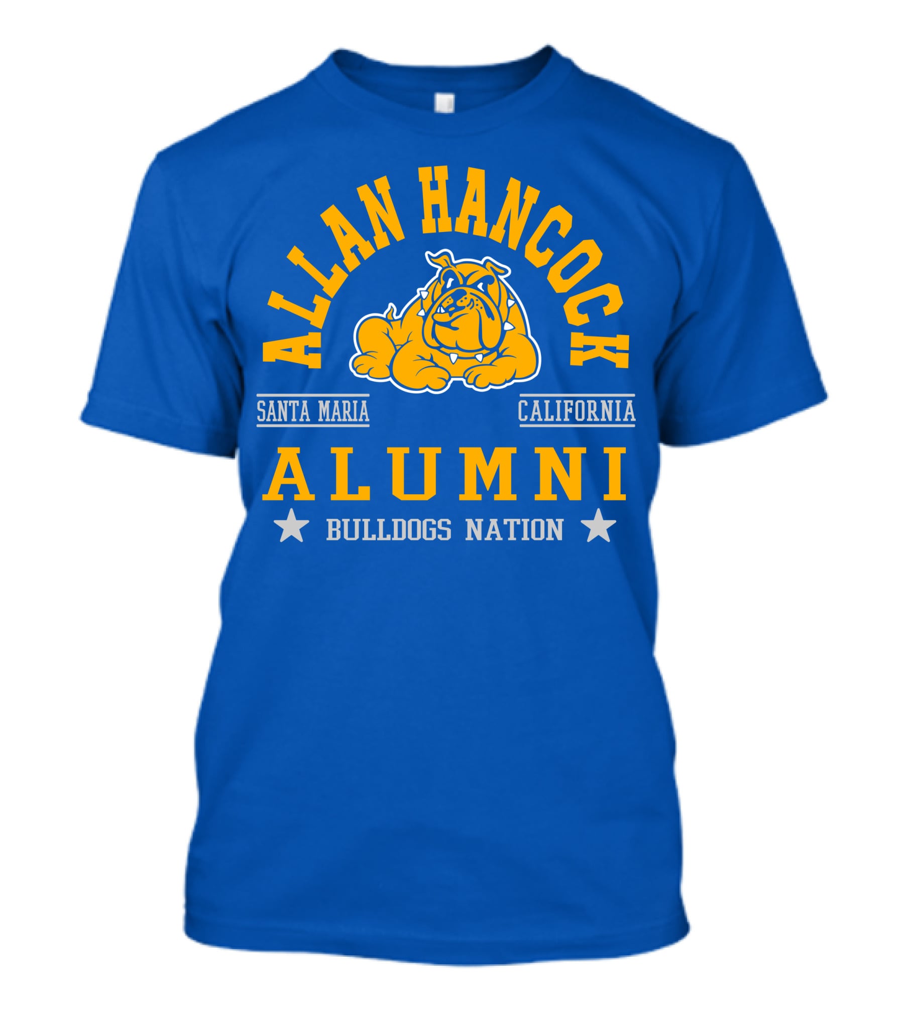 Allan Hancock Santa Maria California Alumni Bulldogs Nation T-Shirt