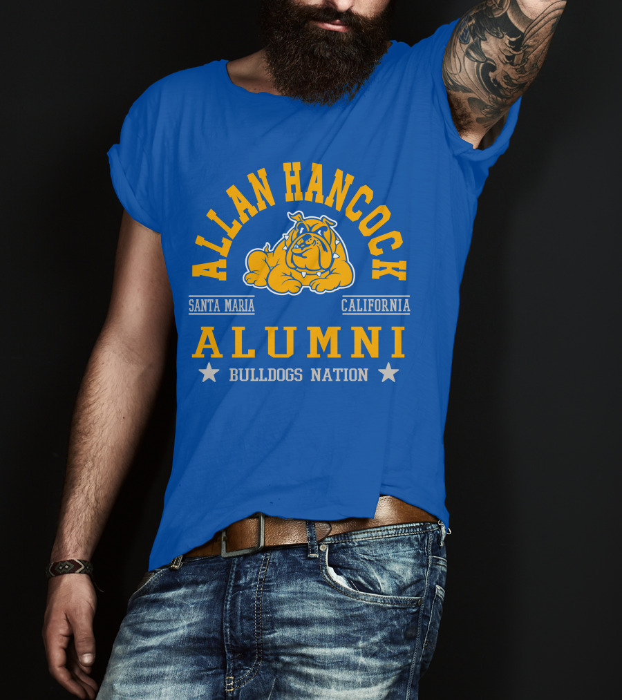 Allan Hancock Santa Maria California Alumni Bulldogs Nation T-Shirt