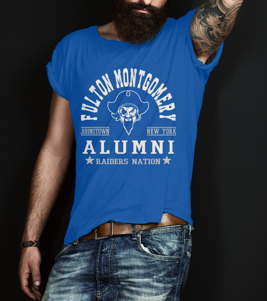 Fulton Montgomery Alumni Johnstown New York Raiders Nation T-Shirt