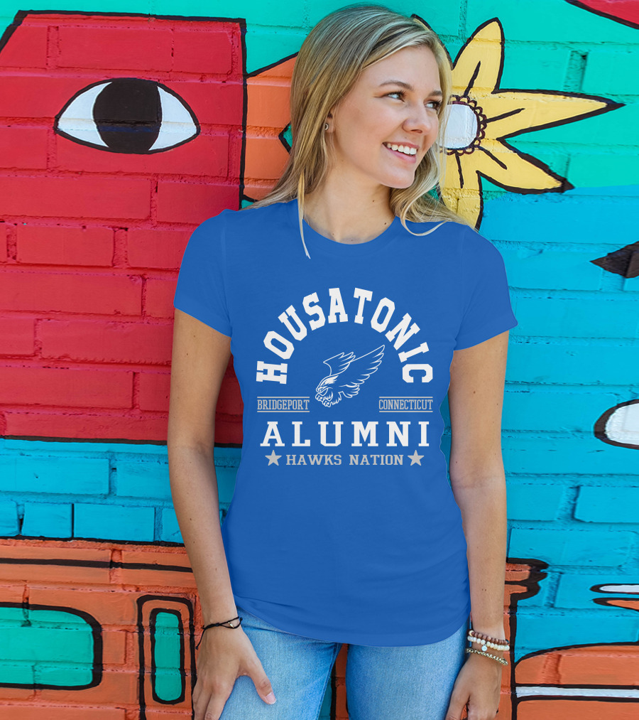Housatonic Bridgeport Connecticut Alumni Hawks Nation T-Shirt