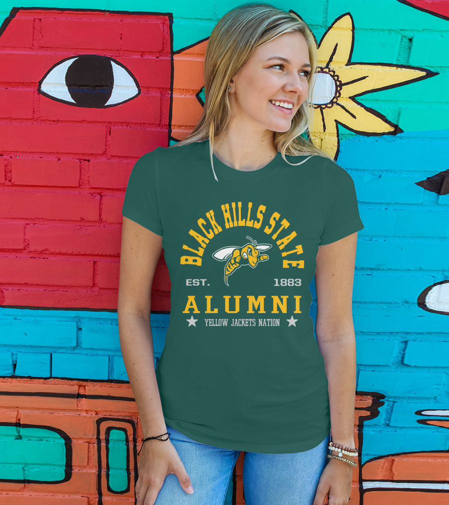 Black Hills State Alumni Yellow Jackets Nation Est. 1883 T-Shirt