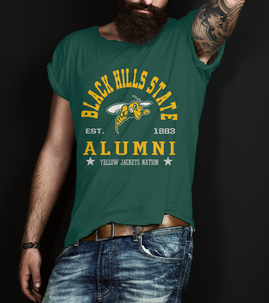 Black Hills State Alumni Yellow Jackets Nation Est. 1883 T-Shirt