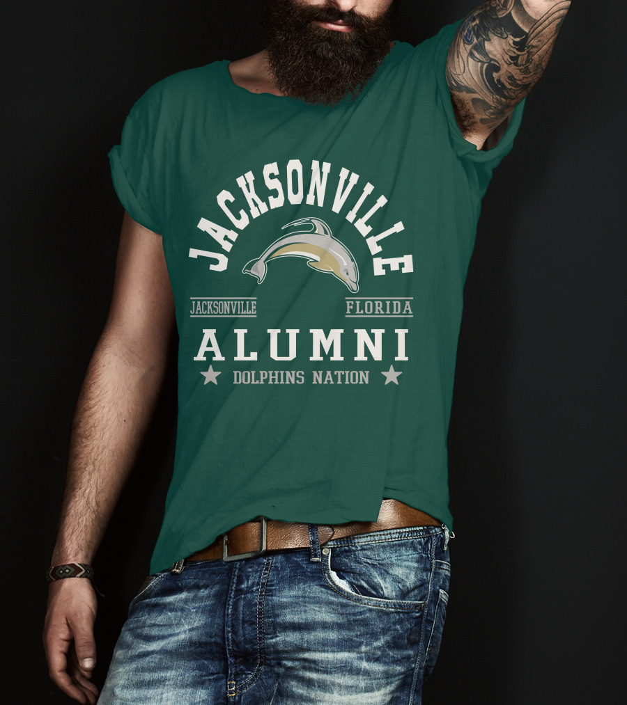 Jacksonville Florida Alumni Dolphins Nation T-Shirt