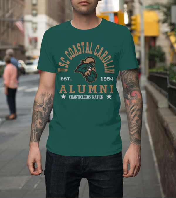 Shirt: USC Coastal Carolina Chanticleers Alumni Est. 1954 Nation T-Shirt USC Coastal Carolina Chanticleers Alumni Est. 1954 Nation T-Shirt