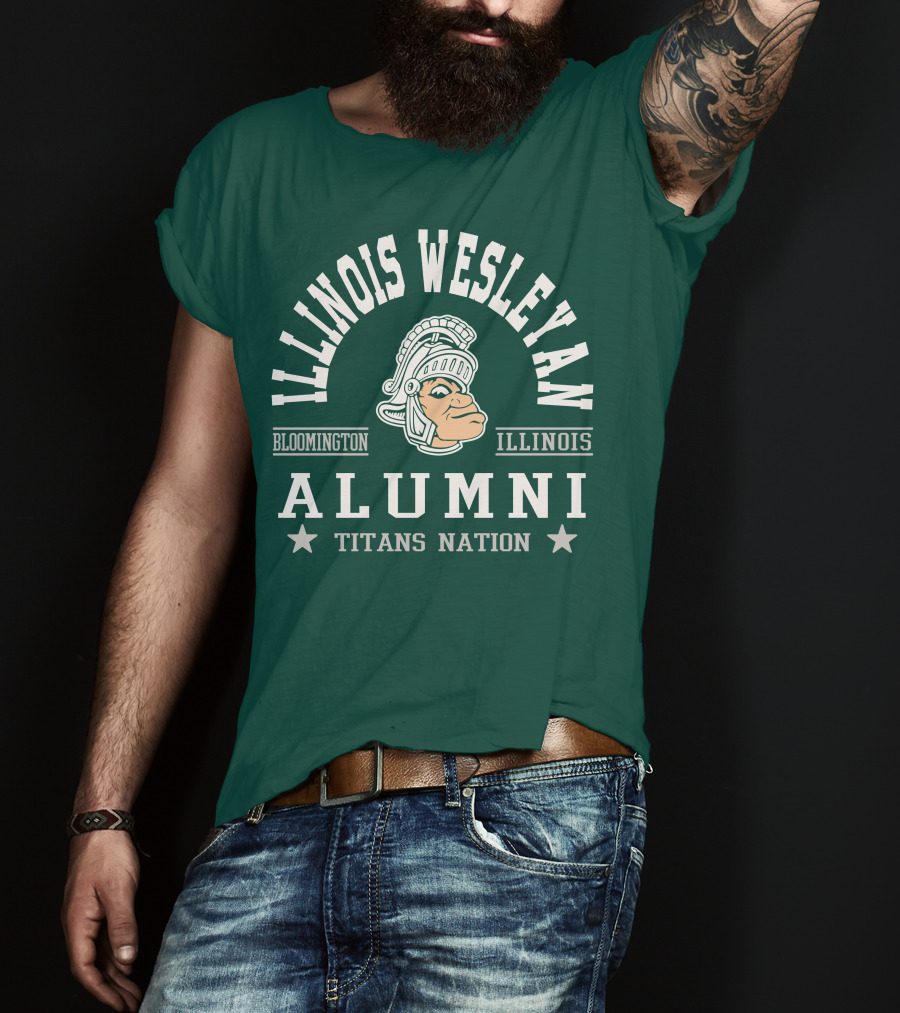 Illinois Wesleyan Alumni Titans Nation Bloomington Illinois T-Shirt