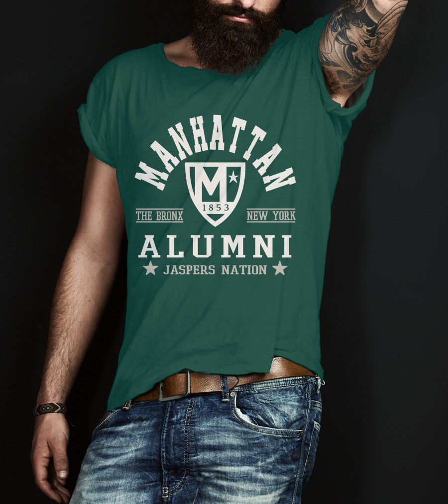 Manhattan 1853 The Bronx New York Alumni Jaspers Nation T-Shirt