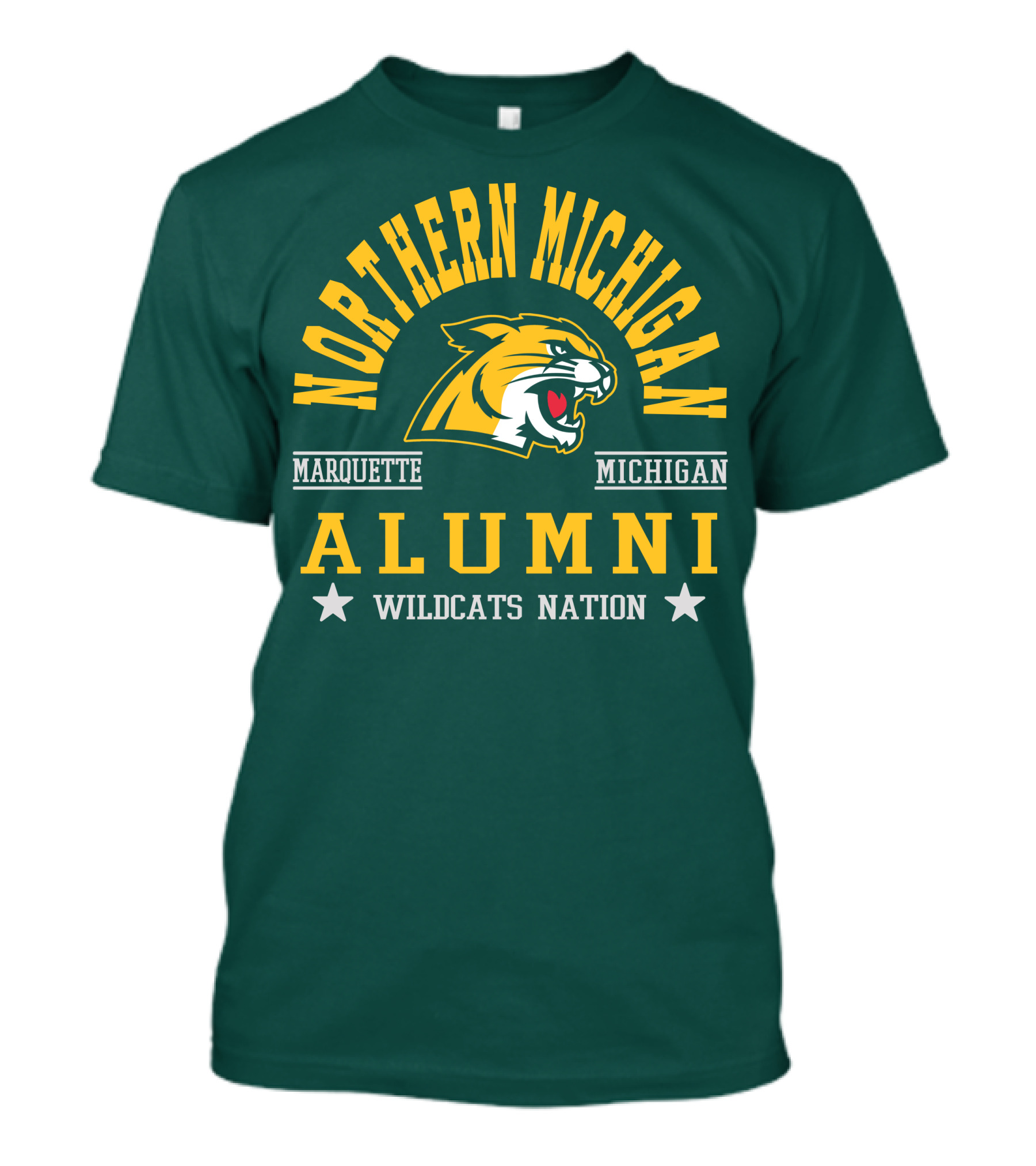 Northern Michigan University Marquette Alumni Wildcats Nation T-Shirt