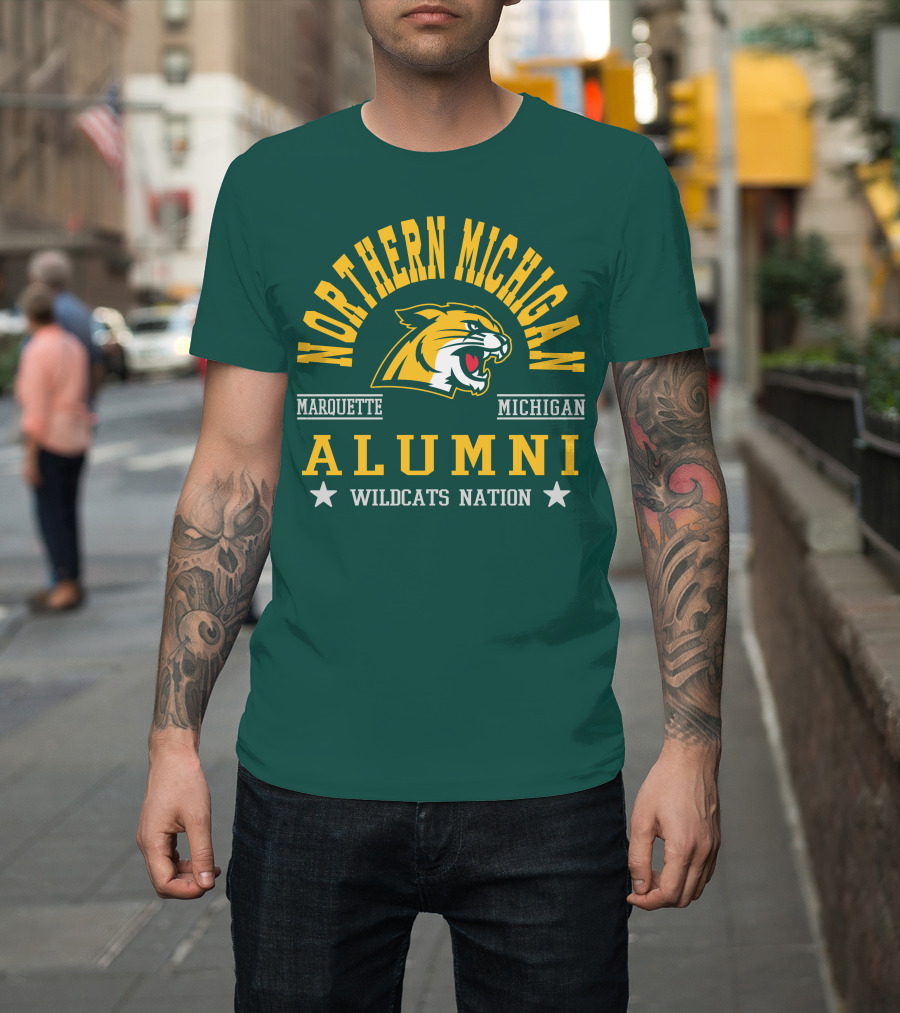 Northern Michigan University Marquette Alumni Wildcats Nation T-Shirt