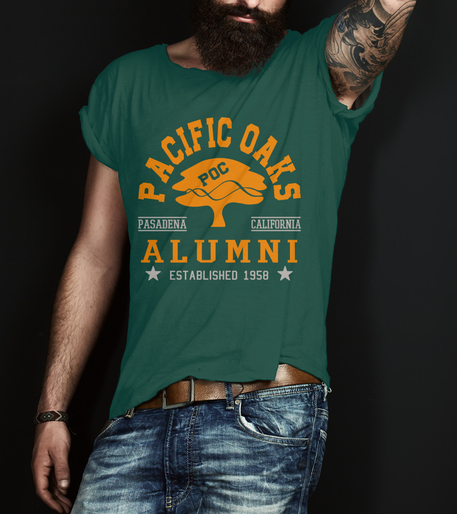 Pacific Oaks POC Alumni Pasadena California Established 1958 T-Shirt