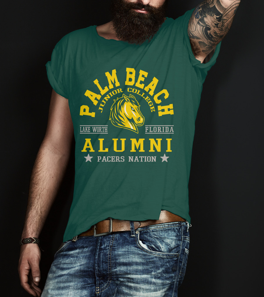 Palm Beach Junior College Alumni Pacers Nation Lake Worth Florida T-Shirt
