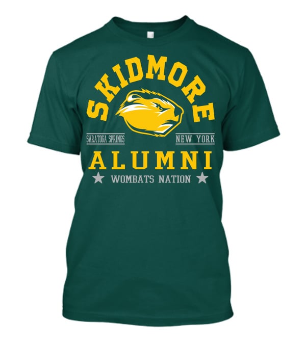 Skidmore College Alumni Wombats Nation Saratoga Springs New York T-Shirt