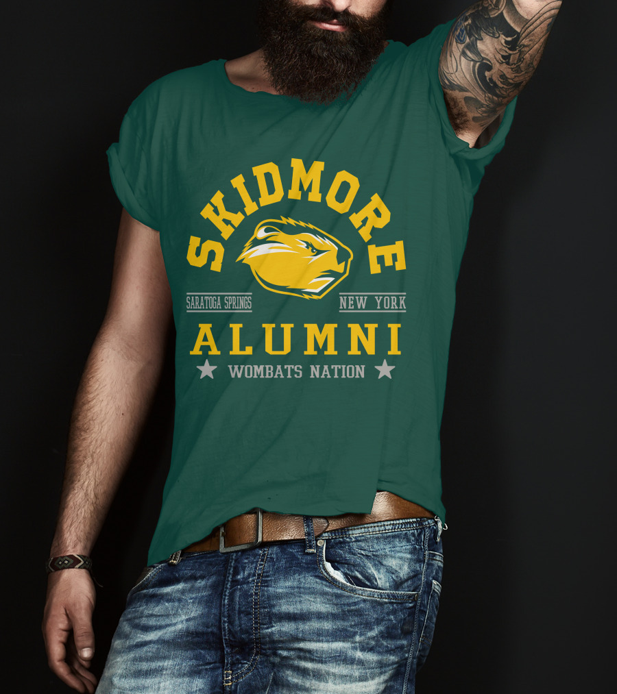 Skidmore College Alumni Wombats Nation Saratoga Springs New York T-Shirt