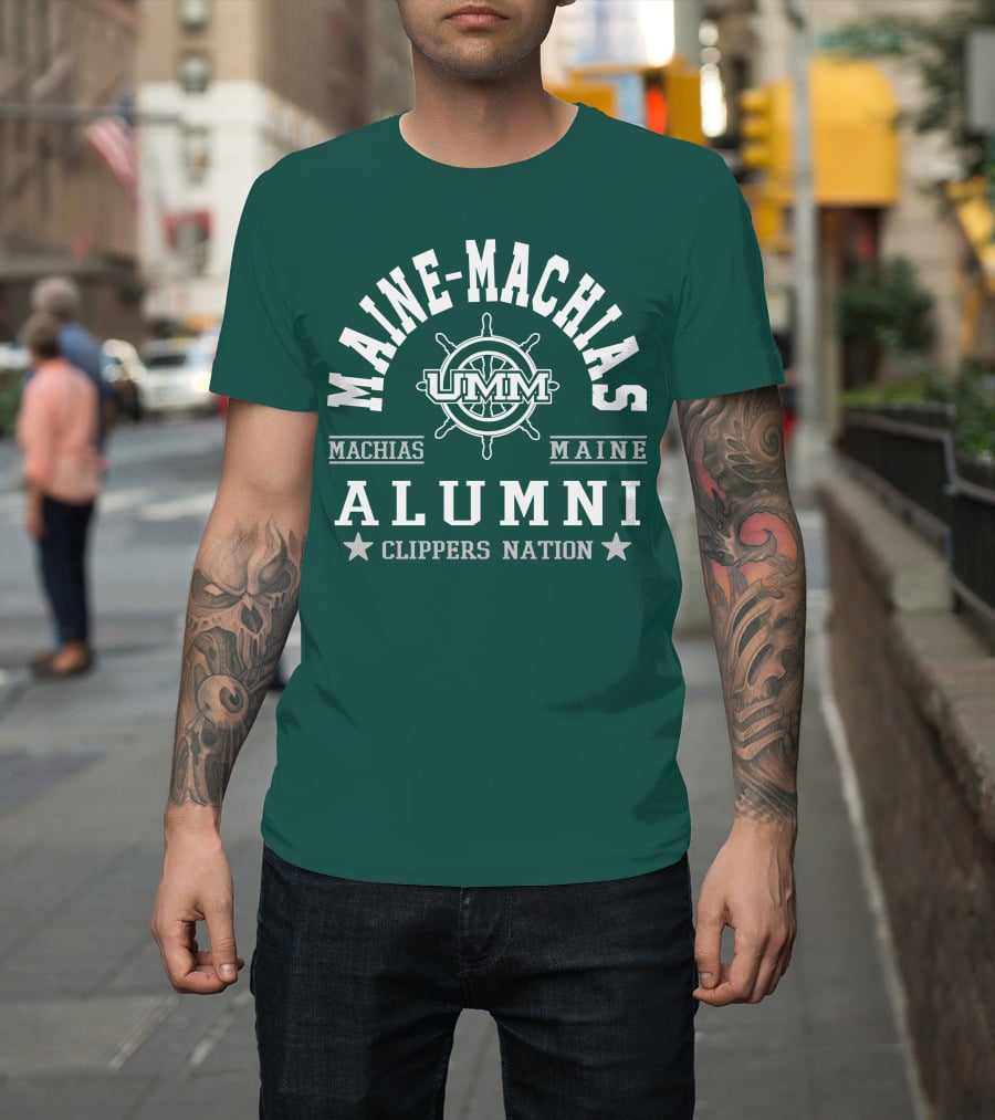 Maine-Machias UMM Alumni Clippers Nation Machias Maine T-Shirt