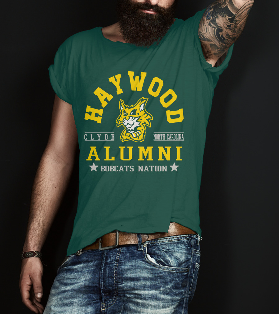Haywood Alumni Clyde North Carolina Bobcats Nation T-Shirt