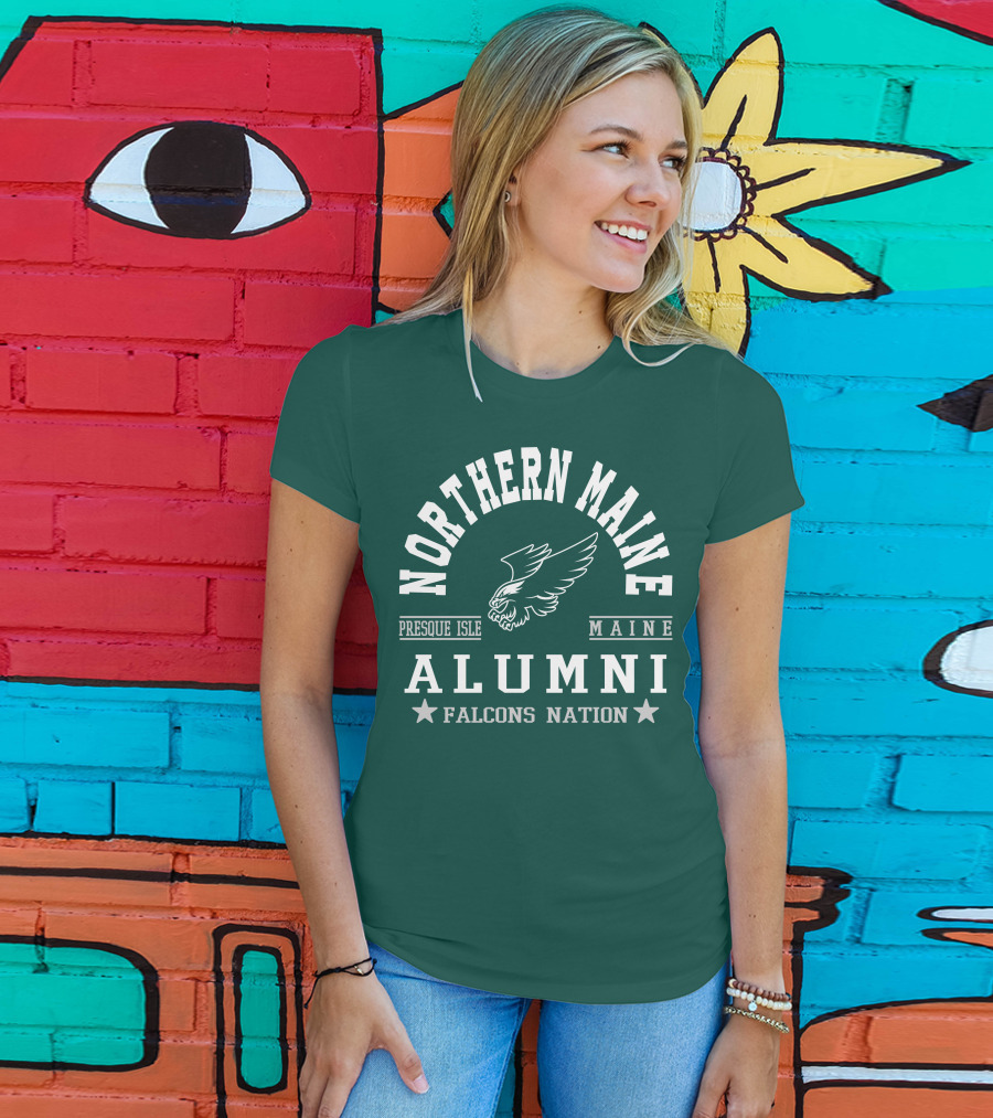 Northern Maine Alumni Presque Isle Falcons Nation T-Shirt