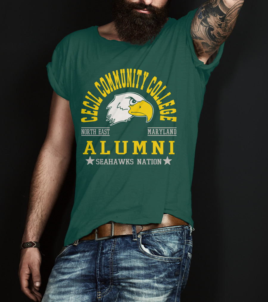 Cecil Community College Alumni Seahawks Nation North East Maryland T-Shirt